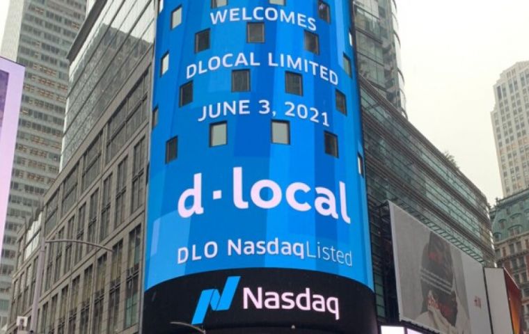 dLocal, founded in Uruguay, specializes in processing payments in emerging markets and listed on the Nasdaq in June 2021