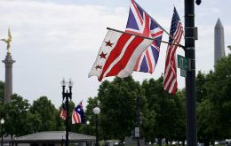 Fifteen Australian flags were briefly included among more than 230 flags put on display ⁠to welcome the ⁠British king when he arrives in the U.S. capital on Monday