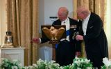 The submarine bell from HMS Trump, a special gift to the President