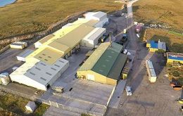 Falklands Sand Bay abattoir, the processing plant for cattle and sheep, certified by the European Union and UK