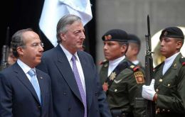 Pte. Felipe Calderon and Pte. Nestor Kirchner