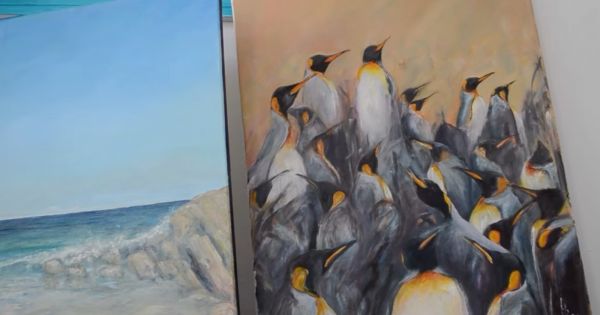 Falklands, artists film on local talent and works