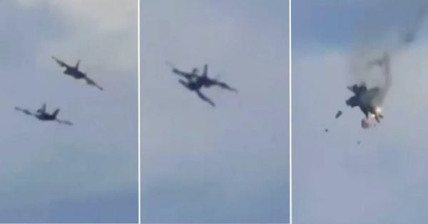 Mid-air collision between two US jets at airshow ends without fatalities in Idaho