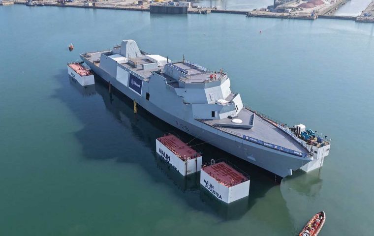 HMS Active was floated off at Rosyth in March 2026. (Pic Babcock)