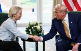 The ratification process was delayed by the reluctance of the European Parliament, which at the start of the year blocked the text in response to the Trump administration's threats against Greenland
