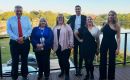 D. Joshua and Pam&eacute; D&rsquo;Avino from Sulivans Shipping Services, Louise Ellis and Jane Clarke from FIDC, Richard Morrison and Rachael Crowie from Penguin Travel, and Steph Middleton from the FITB<br />
