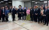 The delegation at the Chilean Antarctic Institute 