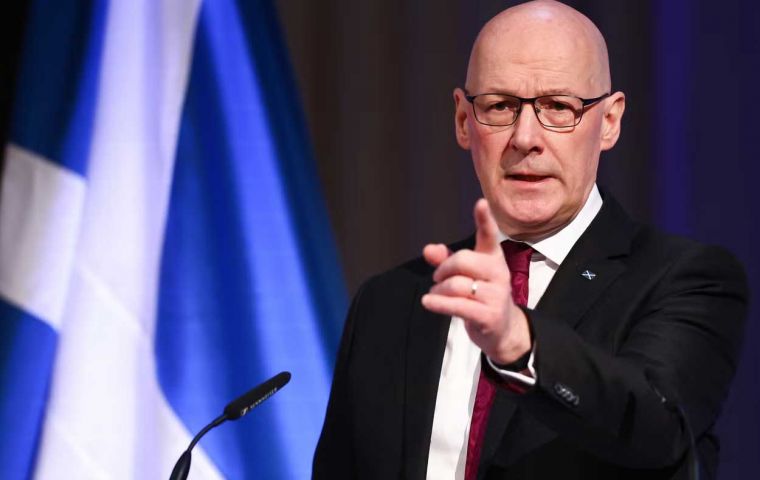 During the debate in Holyrood, First Minister John Swinney claimed he was confident Scots would back independence if given the chance to vote on the issue again. (Pic PA)