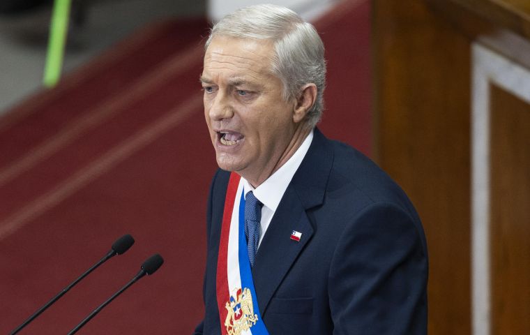 We inherited a country with the accounts in disarray, and our obligation is not to complain, but to order them, Kast said in the legislative chamber