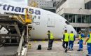 Lufthansa said the nose gear unexpectedly retracted while the aircraft was stationary at Gate A15, and that the impact with the ground caused significant damage to the plane's nose