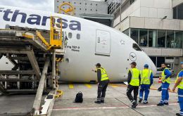 Lufthansa said the nose gear unexpectedly retracted while the aircraft was stationary at Gate A15, and that the impact with the ground caused significant damage to the plane's nose