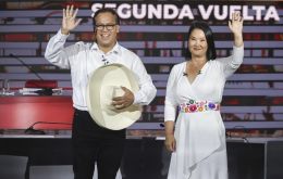 Fujimori said the country had become trapped in its wounds and stressed the need to build bridges toward dialogue. Sánchez aimed his message at his rival: The chaos is over, he said
