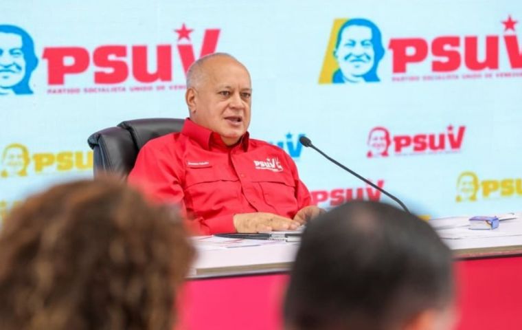 At his customary press conference, Cabello dismissed rumors of a possible dialogue as idle talk and denied that any meeting anywhere in the world had taken place