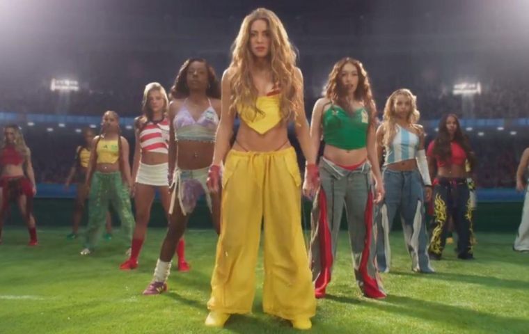 For Shakira, it will be her fourth World Cup appearance, after Hips Don't Lie in 2006, Waka Waka in 2010 &mdash;the official song of that South African edition&mdash; and La La La in 2014