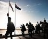 Falklands, regular military activities around Stanley at the end of June