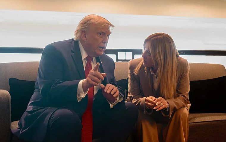 Meloni responded immediately with a recorded video message. Donald Trump's statements are completely fabricated. Frankly, I'm stunned, she said