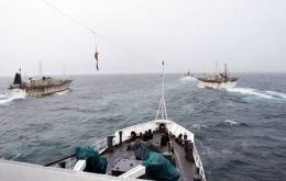 The vessels operate under the Argentine flag and Argentine rules, but their controlling capital is Chinese.