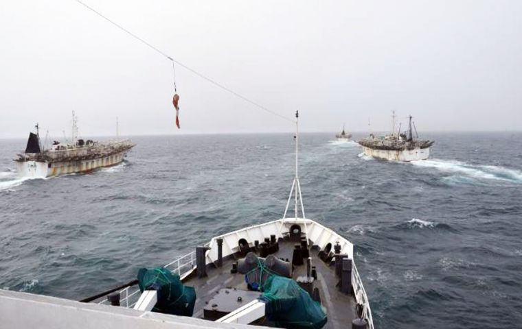 The vessels operate under the Argentine flag and Argentine rules, but their controlling capital is Chinese.