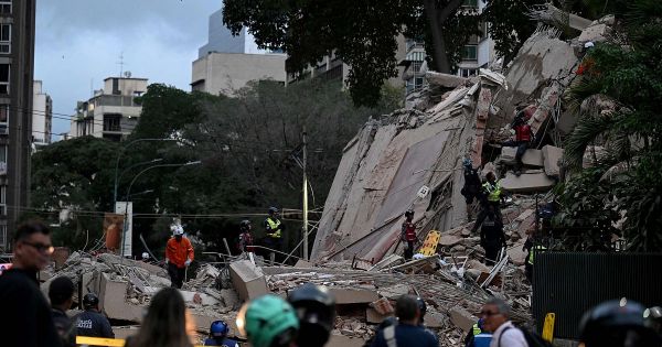 Two powerful earthquakes strike northern Venezuela and collapse buildings in Caracas