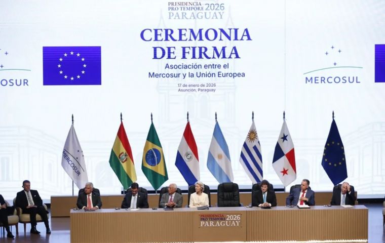 The agreement's commercial chapter entered provisionally into force on May 1, after more than 25 years of negotiations
