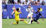 Lionel Messi put the world champions ahead in the 28th minute, controlling the ball with his left foot and firing a precise shot after an assist from Lisandro Mart&iacute;nez