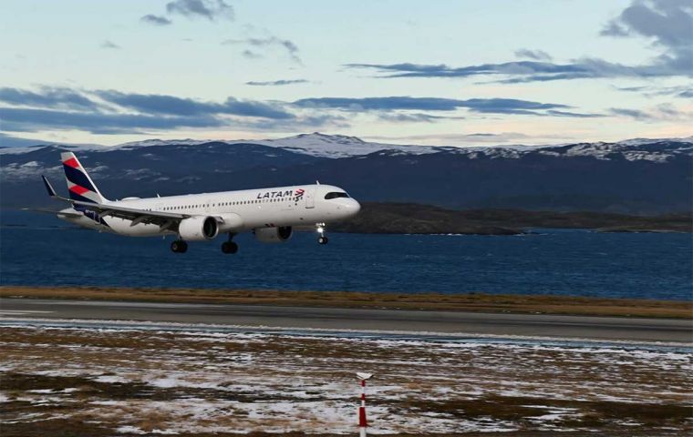 LATAM operating from Ushuaia airport 
