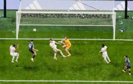 The run of play reflected the South American side's control, with 64% possession and fourteen shots, six on target, against England's six