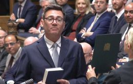 Andy Burnham sworn is as MP fom Makerfield