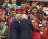 Trump holds World Cup trophy before Spain's win over Argentina