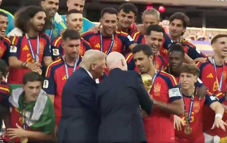 The episode fits into the close relationship between Trump and Infantino, which has run through much of the tournament