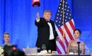 The evening was a repeat of the April 25 event, which was interrupted when a man tried to force his way through a security checkpoint and fired near the ballroom
