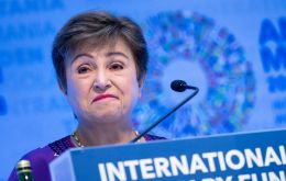 Georgieva wrote on the social network X that she was pleased to be in Uruguay and keen to learn more about a country that has built a solid record of macroeconomic stability