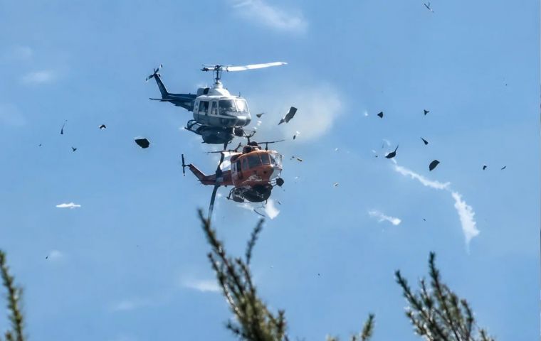 A British pilot and a second Greek coordinator, aboard the other aircraft, survived with minor injuries and will remain in hospital for 24 hours under observation