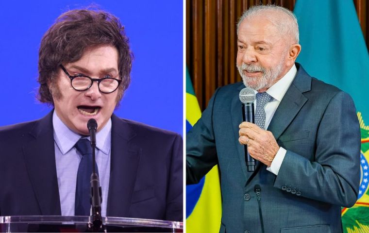 Lula is a thief and corrupt, Milei said; he was convicted and imprisoned, and was released over an administrative flaw rather than for being innocent.