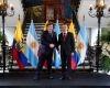 Milei held a bilateral meeting with his Ecuadorian counterpart, Daniel Noboa, at the Carondelet Palace, in the first official visit by an Argentine president to Quito in nearly two decades