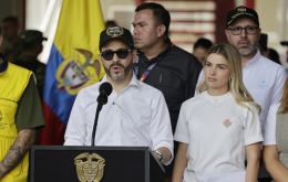De la Espriella said 90 tonnes of humanitarian aid had reached Pereira through the office of the first lady