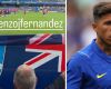 Chelsea Fan Displays Falklands Flag During Enzo Fernández Appearance