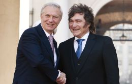 The meeting was the third between the two this year and came hours before Milei announced in a televised national address sanctions against oil companies operating around the Falklands