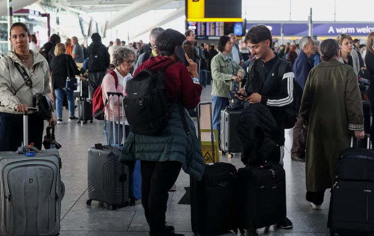 The disruption affected around fifteen airports, hitting Heathrow, Gatwick, Manchester and Birmingham hardest, and also reaching Stansted, Luton, London City and Edinburgh