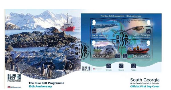 Falklands Post Office celebrates 10th Anniversary of the Blue Belt Program