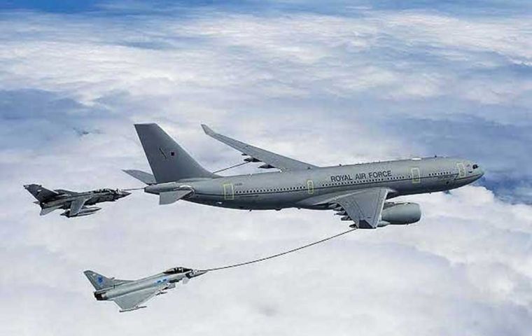The need to reinforce allies across Middle East after US and Israeli attack on Iran forced the RAF to pull back its resident Voyager tanker from Falklands in April.