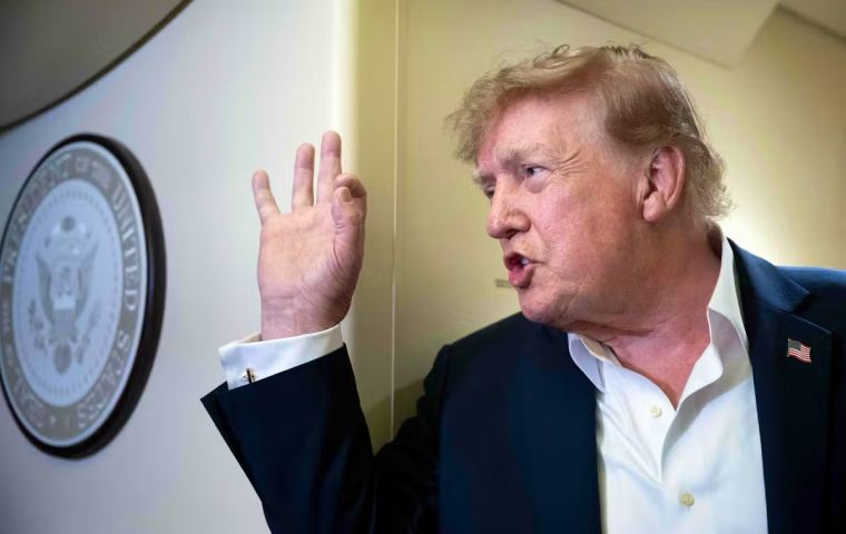 Trump said there is a conspiracy against AI and the data centers that support it, and that China is the only beneficiary