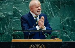 Brazilian democracy belongs to Brazilians, he said towards the end of his address
