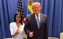 Hours earlier, in his address to the General Assembly, Trump had called Maduro an outlaw dictator and said hundreds of political prisoners had been freed since his capture in January