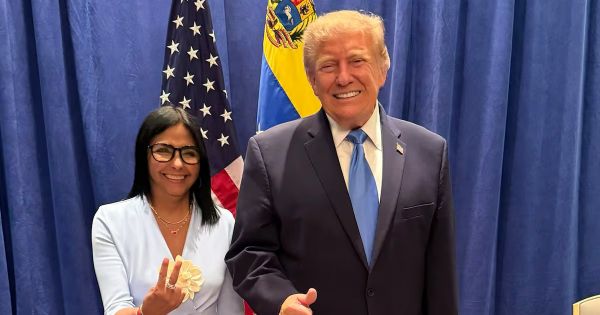 Delcy Rodríguez calls her meeting with Trump "historic" and thanks him for his support