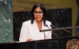 It was the first address by a Venezuelan head of state to the body's plenary since 2018, when Nicol&aacute;s Maduro spoke