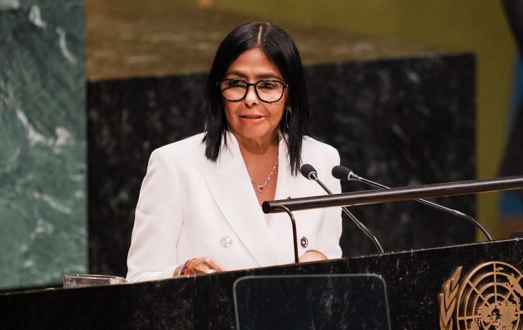 It was the first address by a Venezuelan head of state to the body's plenary since 2018, when Nicol&aacute;s Maduro spoke
