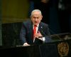 Netanyahu rejects Gaza genocide claims as dozens walk out of UN speech
