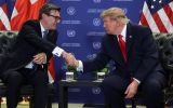 Donald Trump muses about transferring part of our territory to Ireland. The EU threatens us with illegal car and steel tariffs