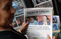Bolsonaro won 47% of valid votes to Lula's 45%, and the two will face each other in the October 25 runoff